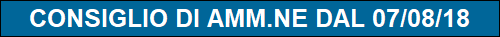 CONSIGLIO DI AMM.NE DAL 07/08/18
