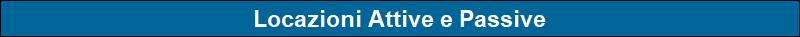 Locazioni Attive e Passive
