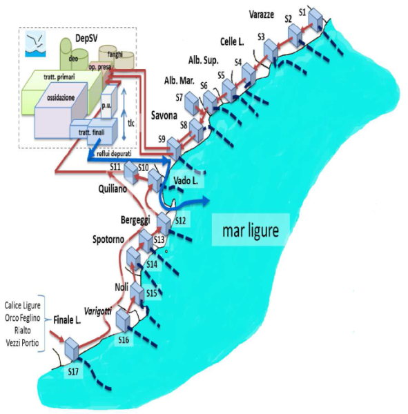 Mappa del comprensorio